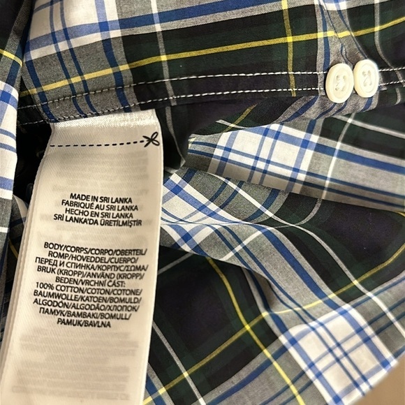 NWT Polo Ralph Lauren Womens Plaid Puff Sleeve Button Down Shirt Sz 6 Preppy - Picture 12 of 13